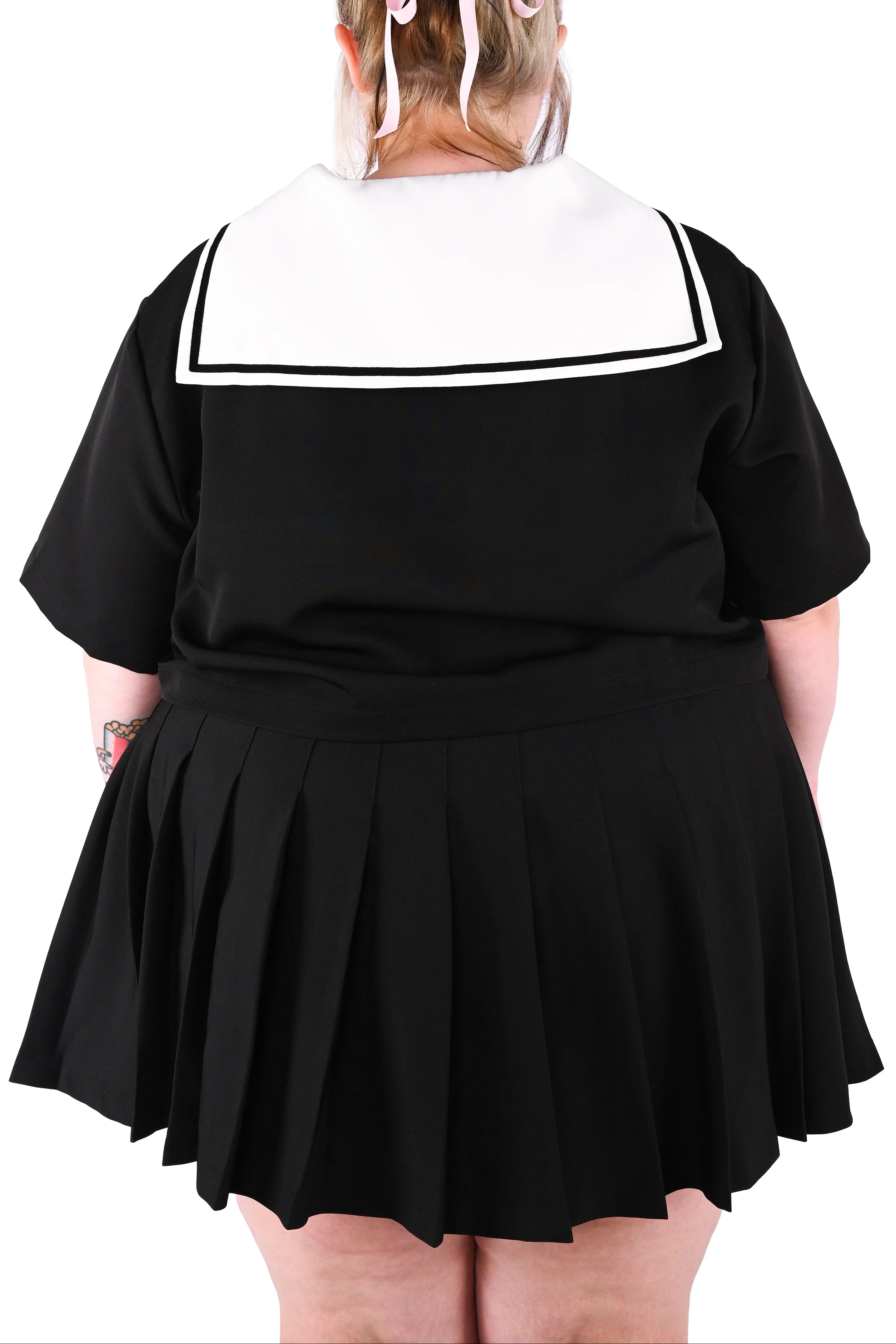 Claire Pleated Skirt - Black - Image 15