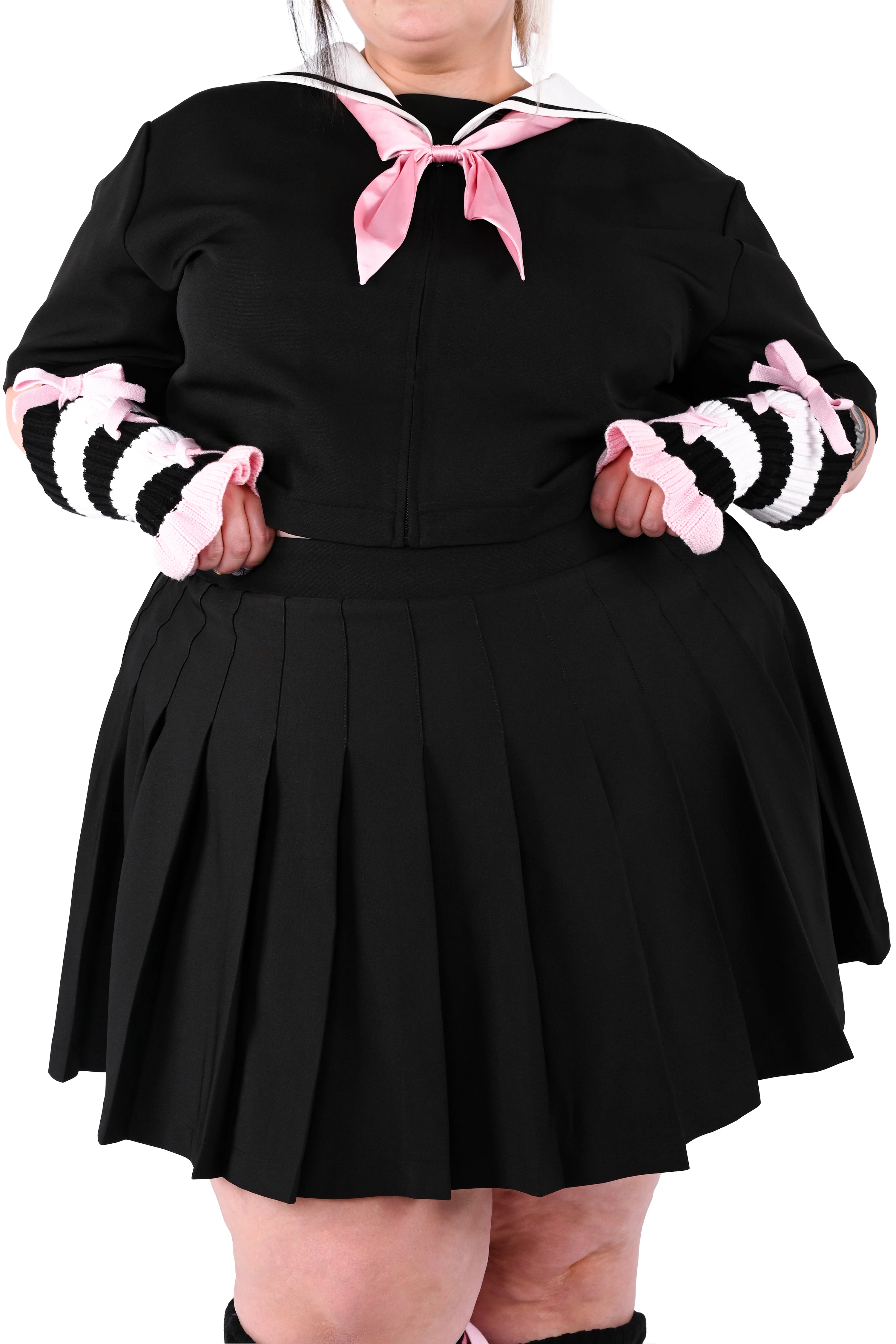 Claire Pleated Skirt - Black - Image 5