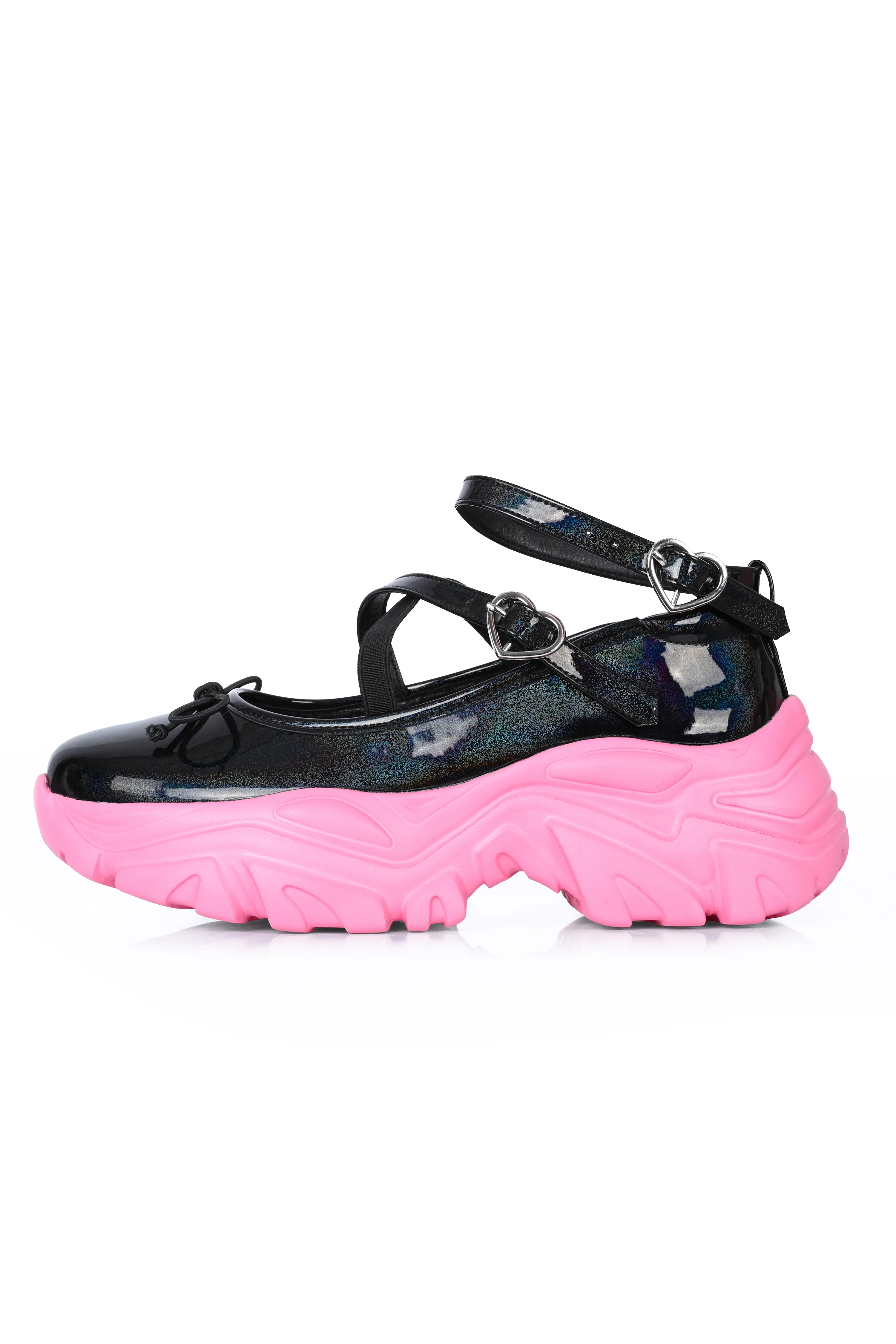 Clara Ballet Sneaker - Black x Pink - Image 2