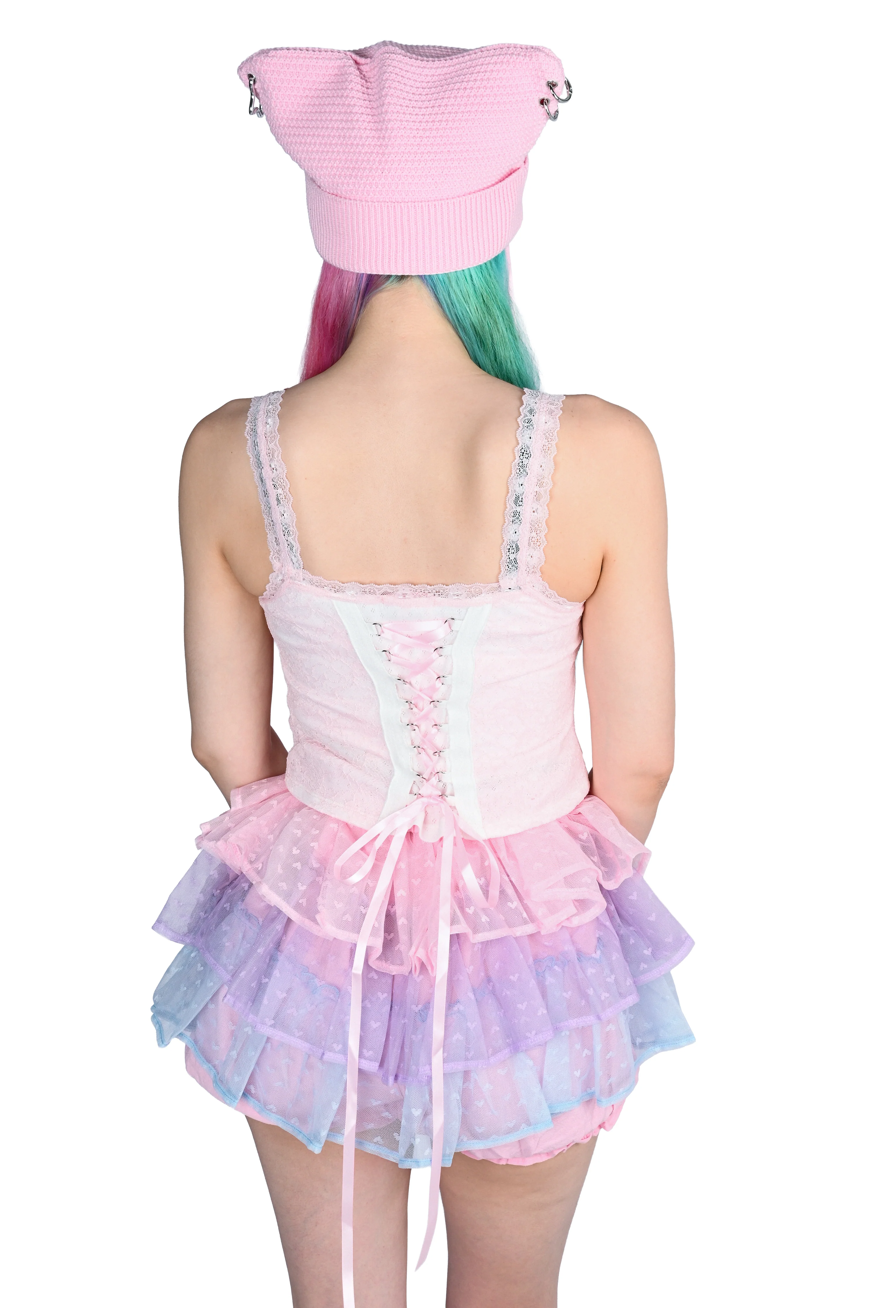 Darla Corseted Cami - Pink - Image 7