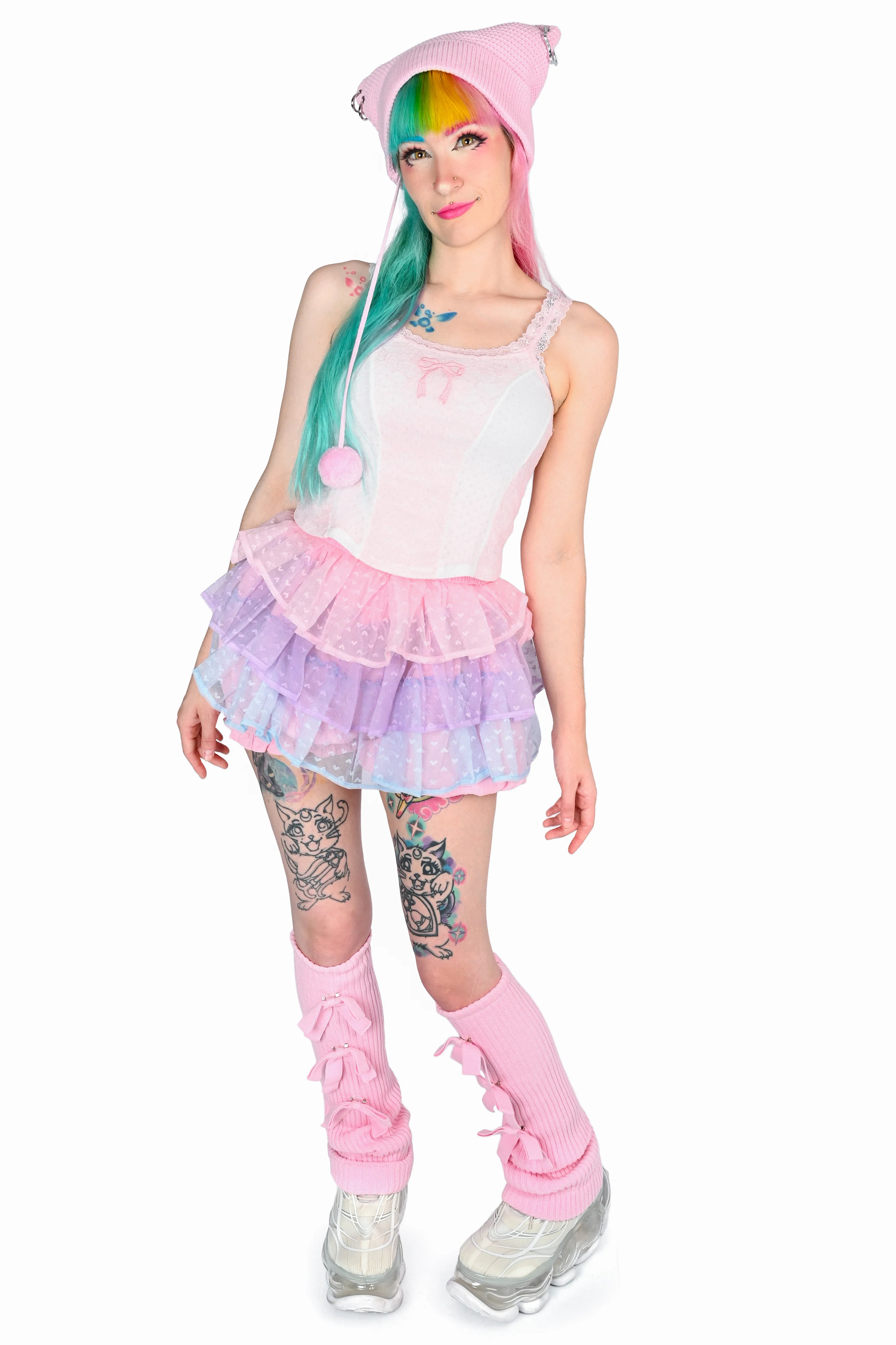 Darla Corseted Cami - Pink - Image 8