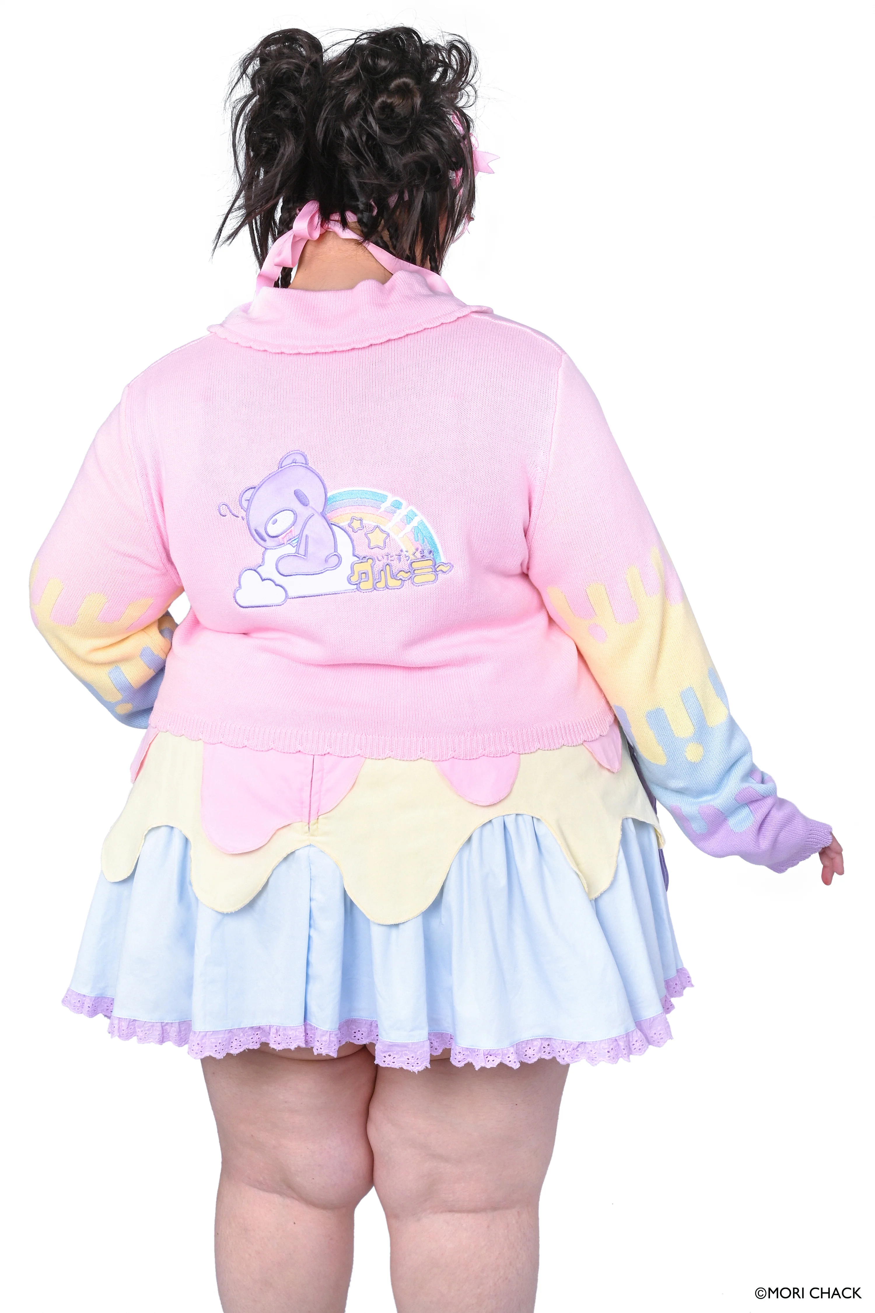 Gloomy Bear x My Violet - Pastel Drip Cardigan - Image 3
