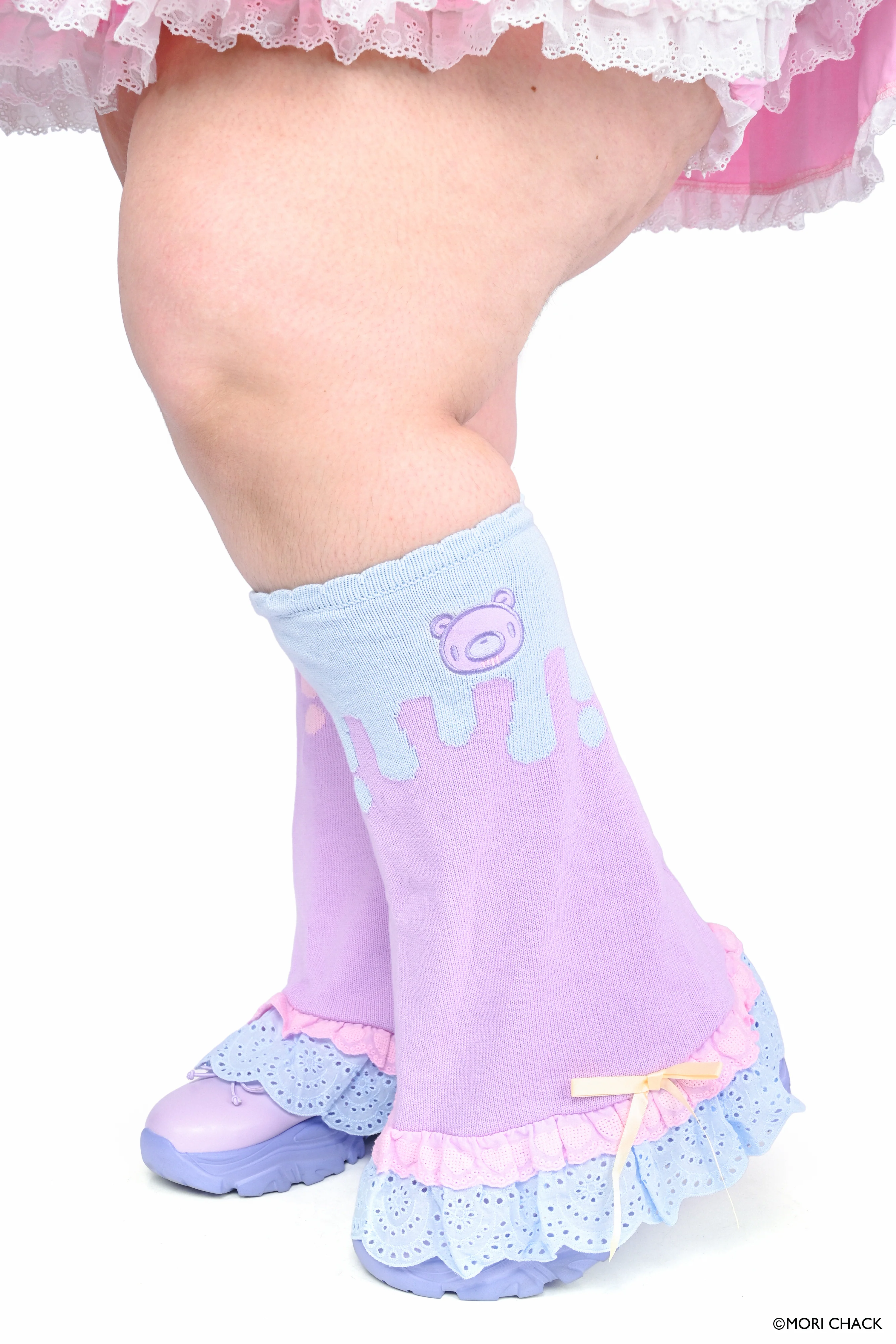 Gloomy Bear x My Violet - Pastel Drip Legwarmers - Image 2