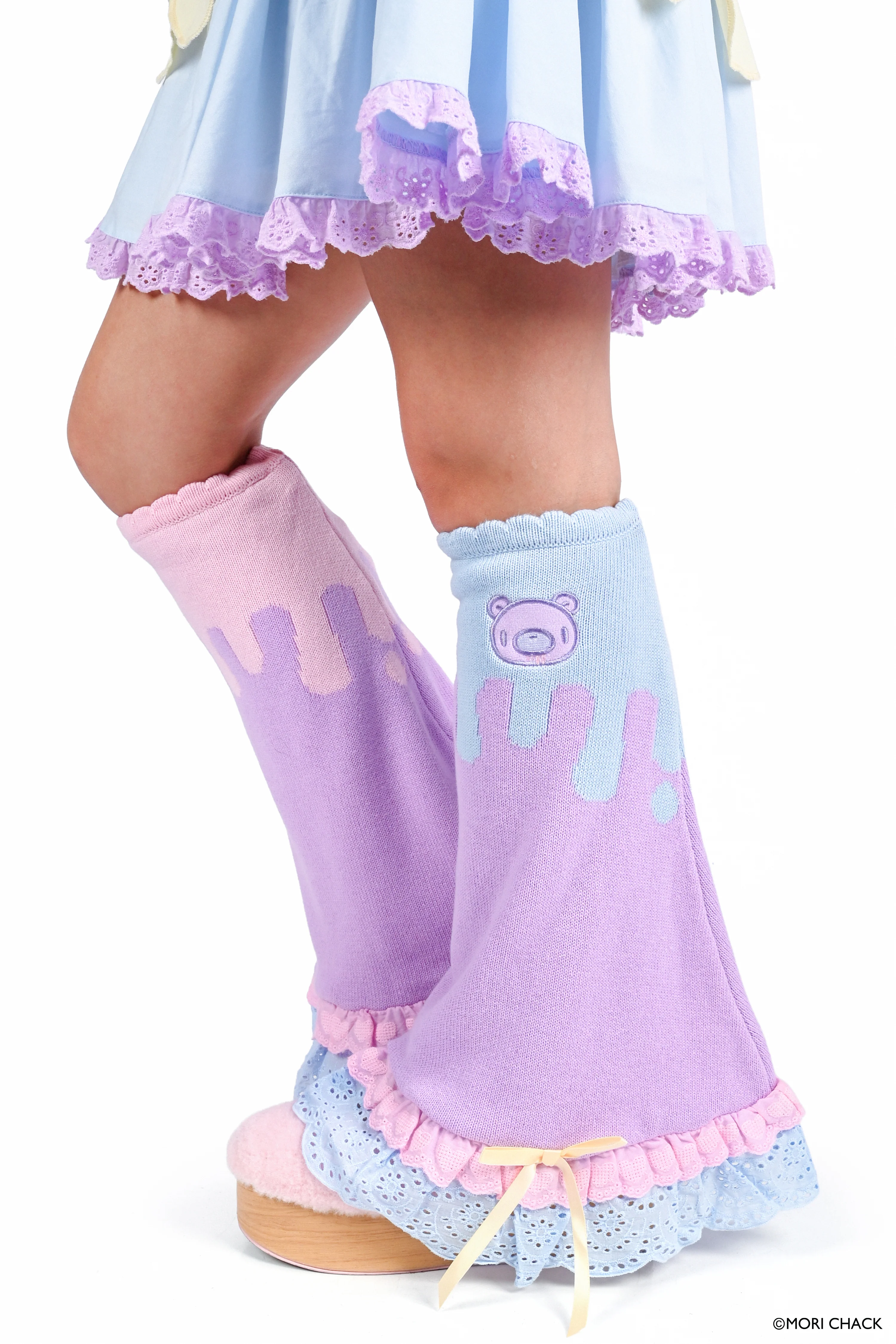 Gloomy Bear x My Violet - Pastel Drip Legwarmers - Image 6