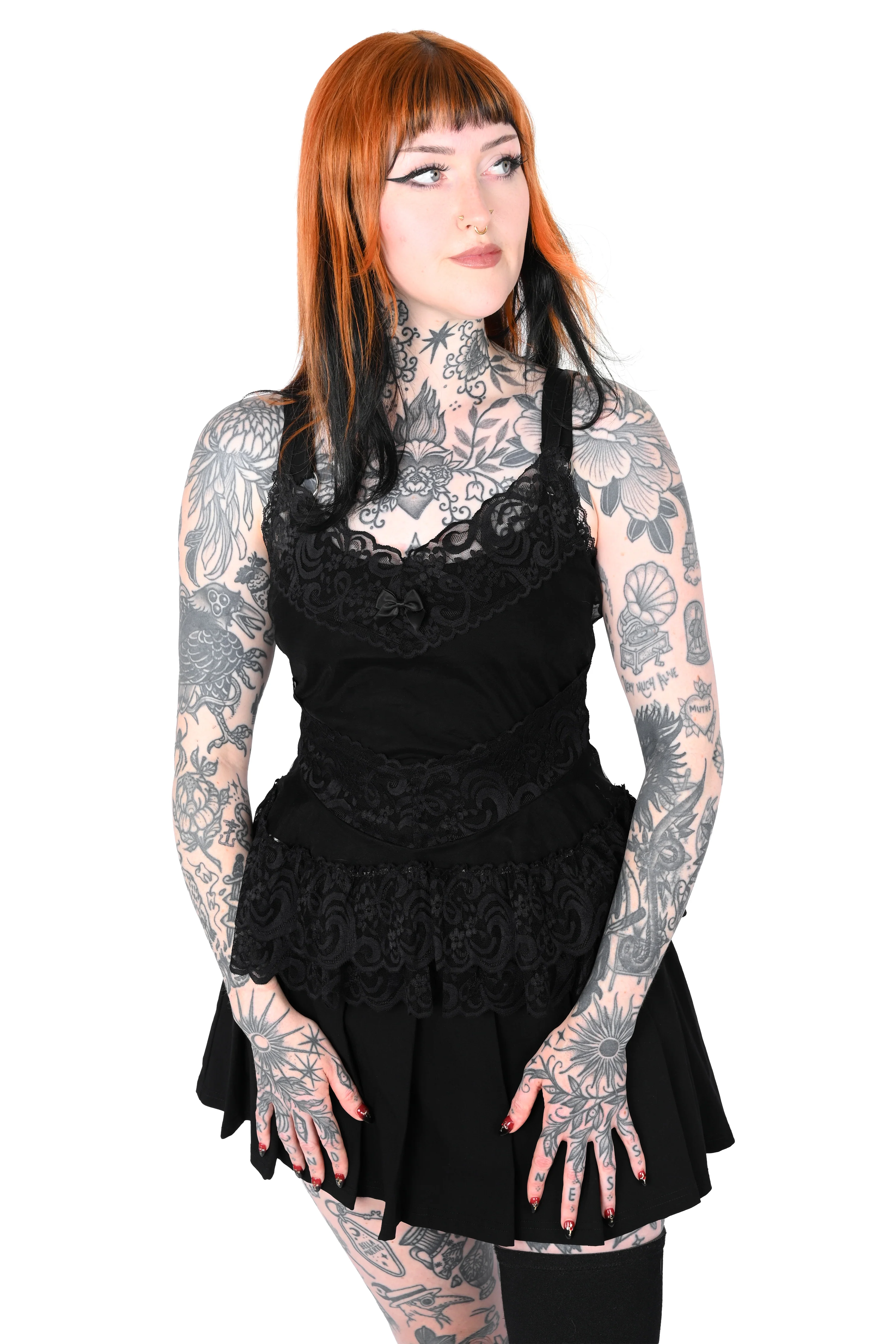 Lily Lace Camisole - Black - Image 4