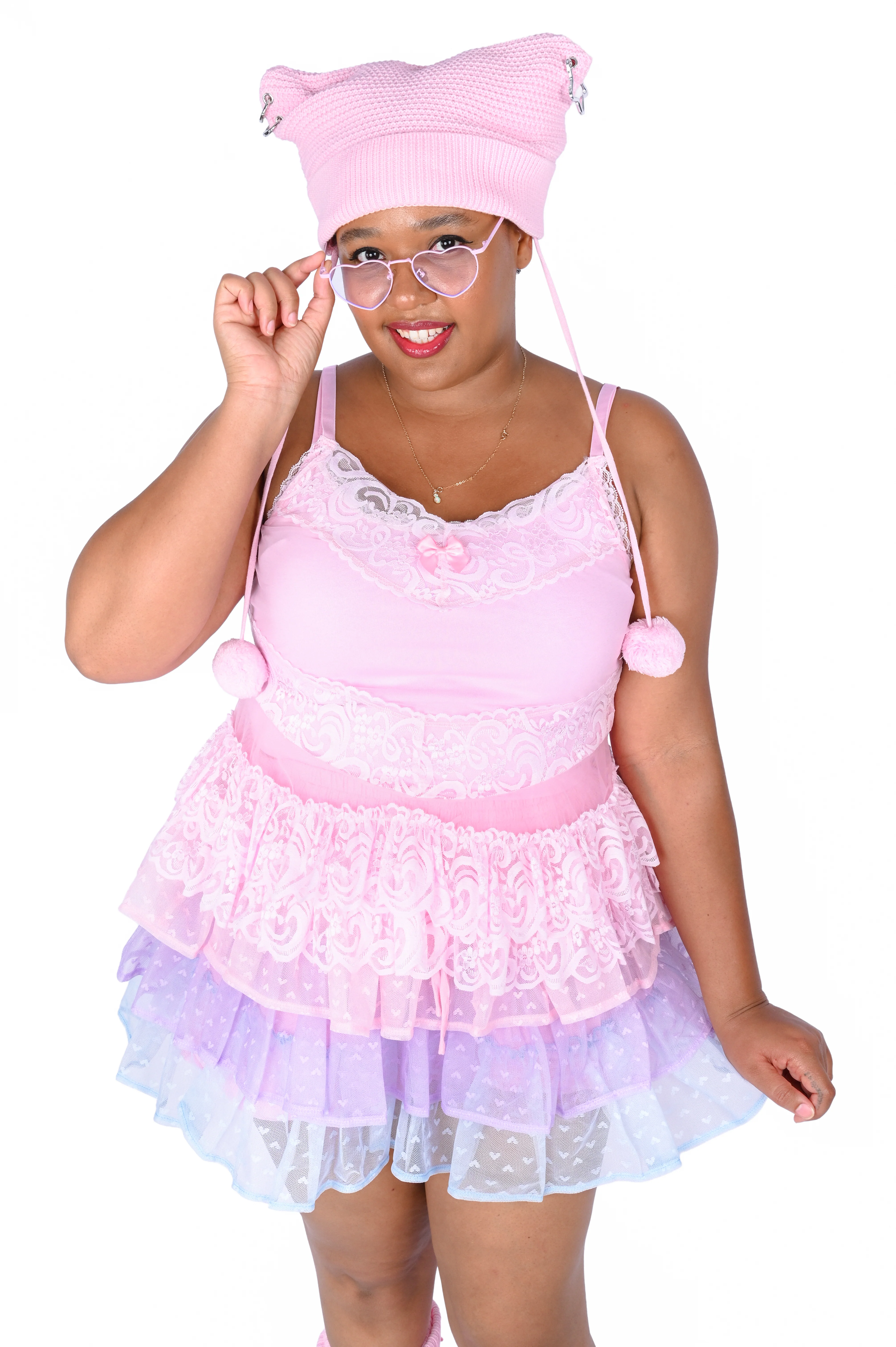 Lily Lace Camisole - Pink - Image 7