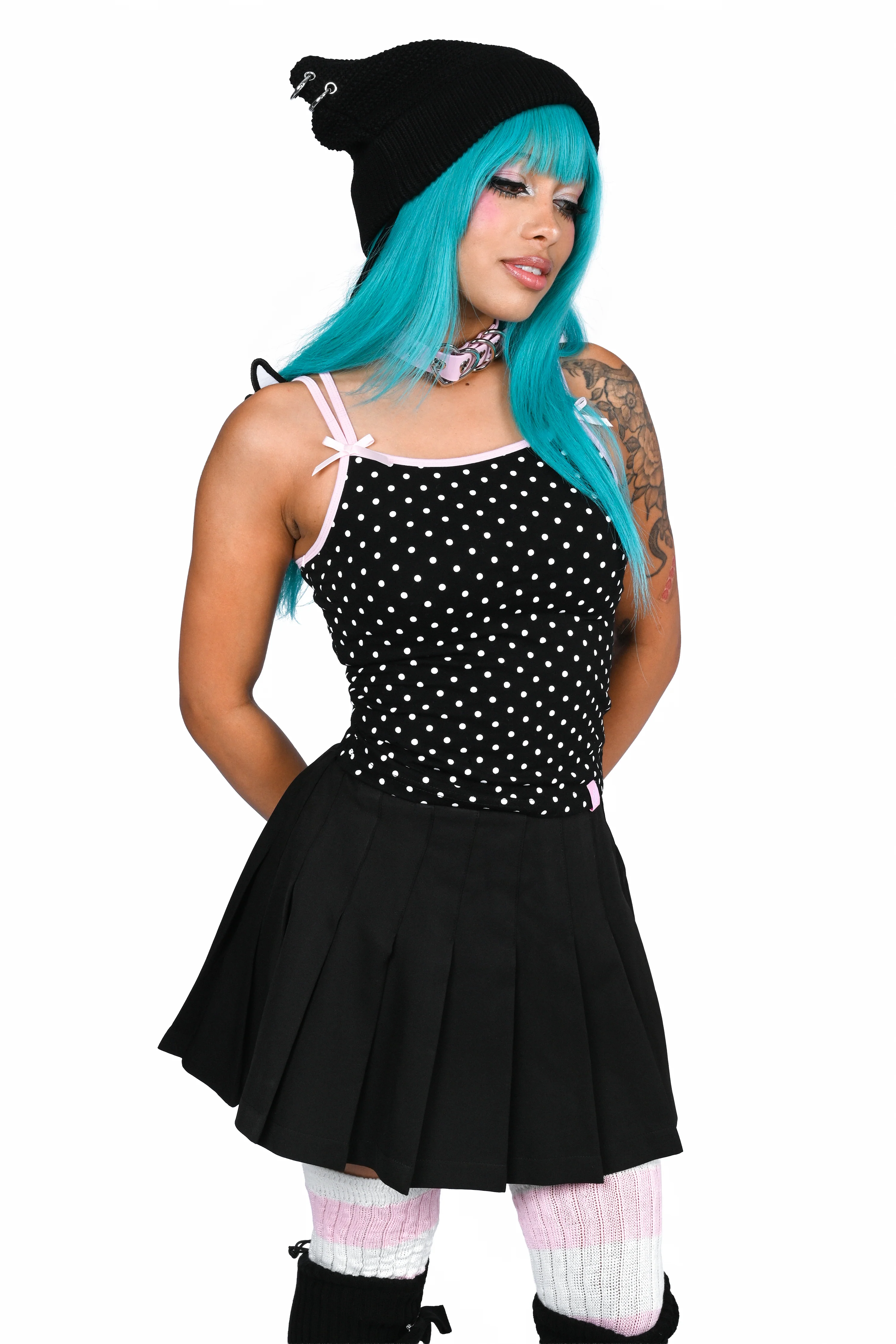 Sera Angel Wing Cami - Black - Image 5