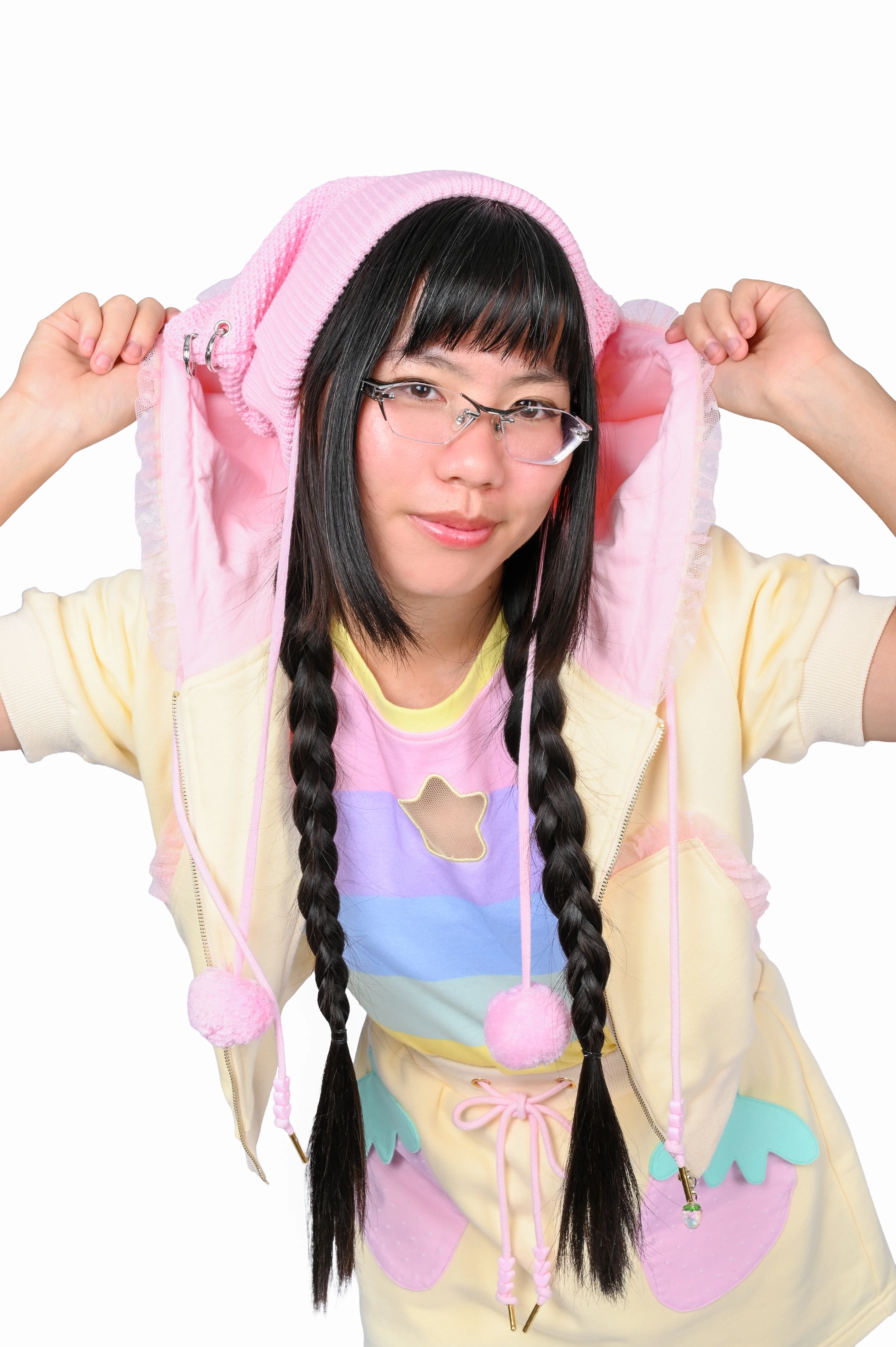 Strawberry Short-Sleeve Cropped Hoodie - Image 6