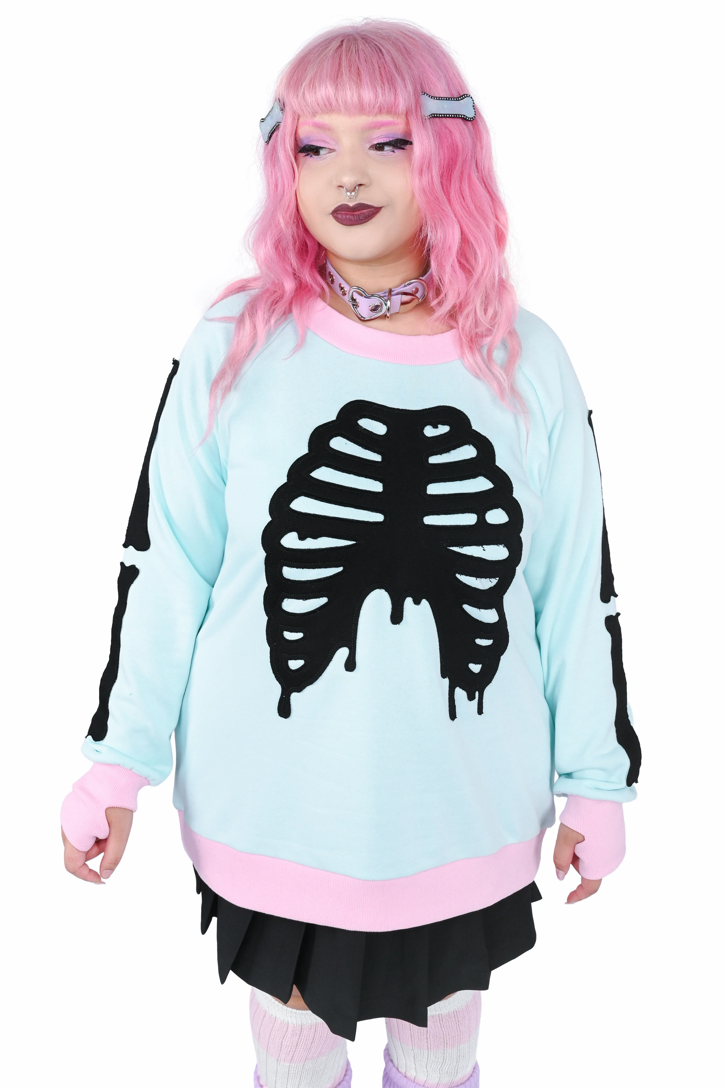 Skeleton Pullover Sweater - 2X-5X left!! - Image 4