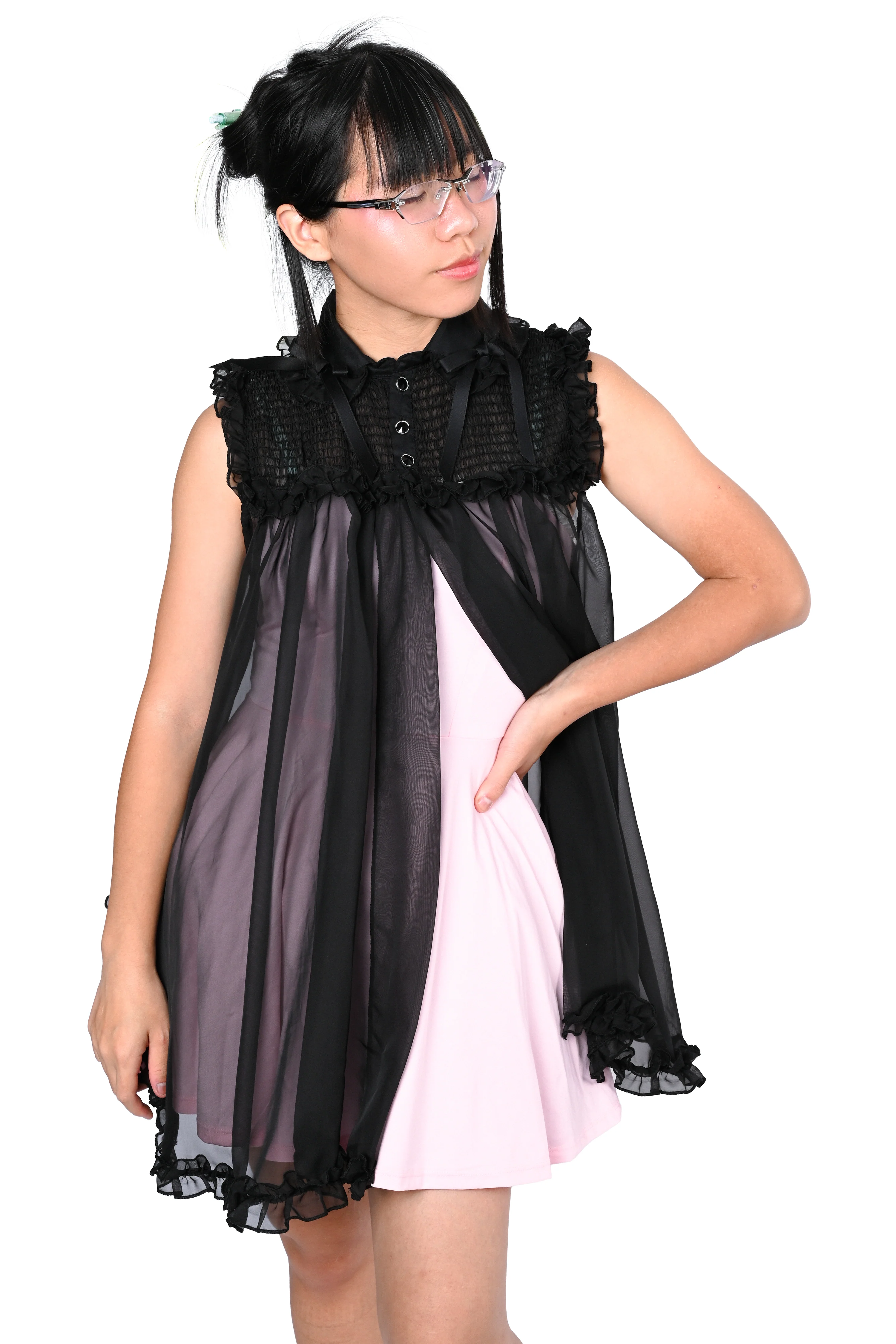 Vivi Peignoir - Black - Image 3