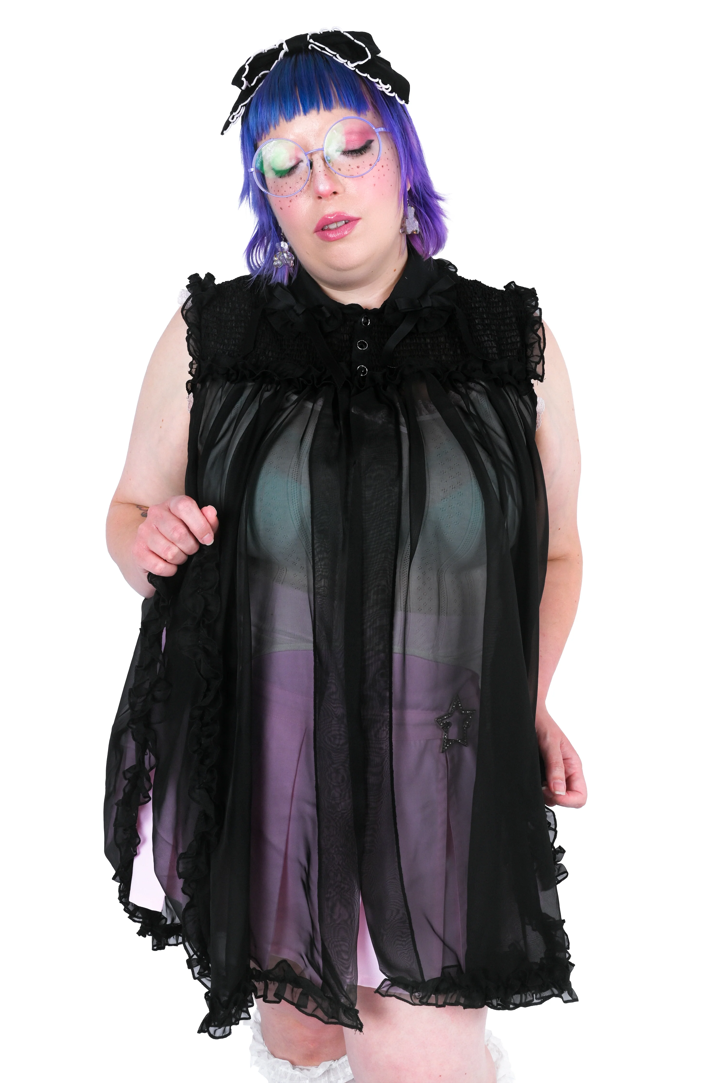 Vivi Peignoir - Black - Image 4