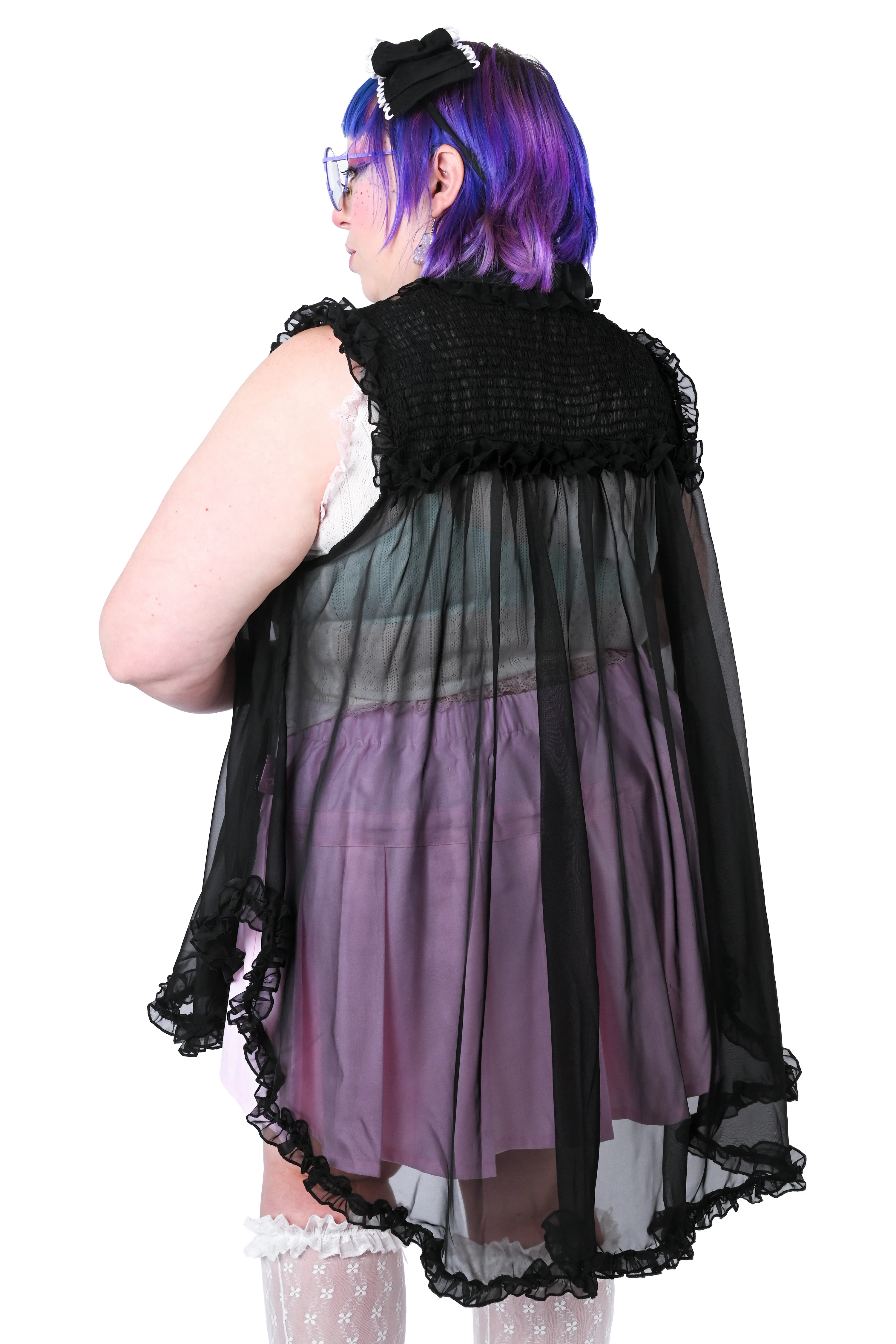 Vivi Peignoir - Black - Image 9
