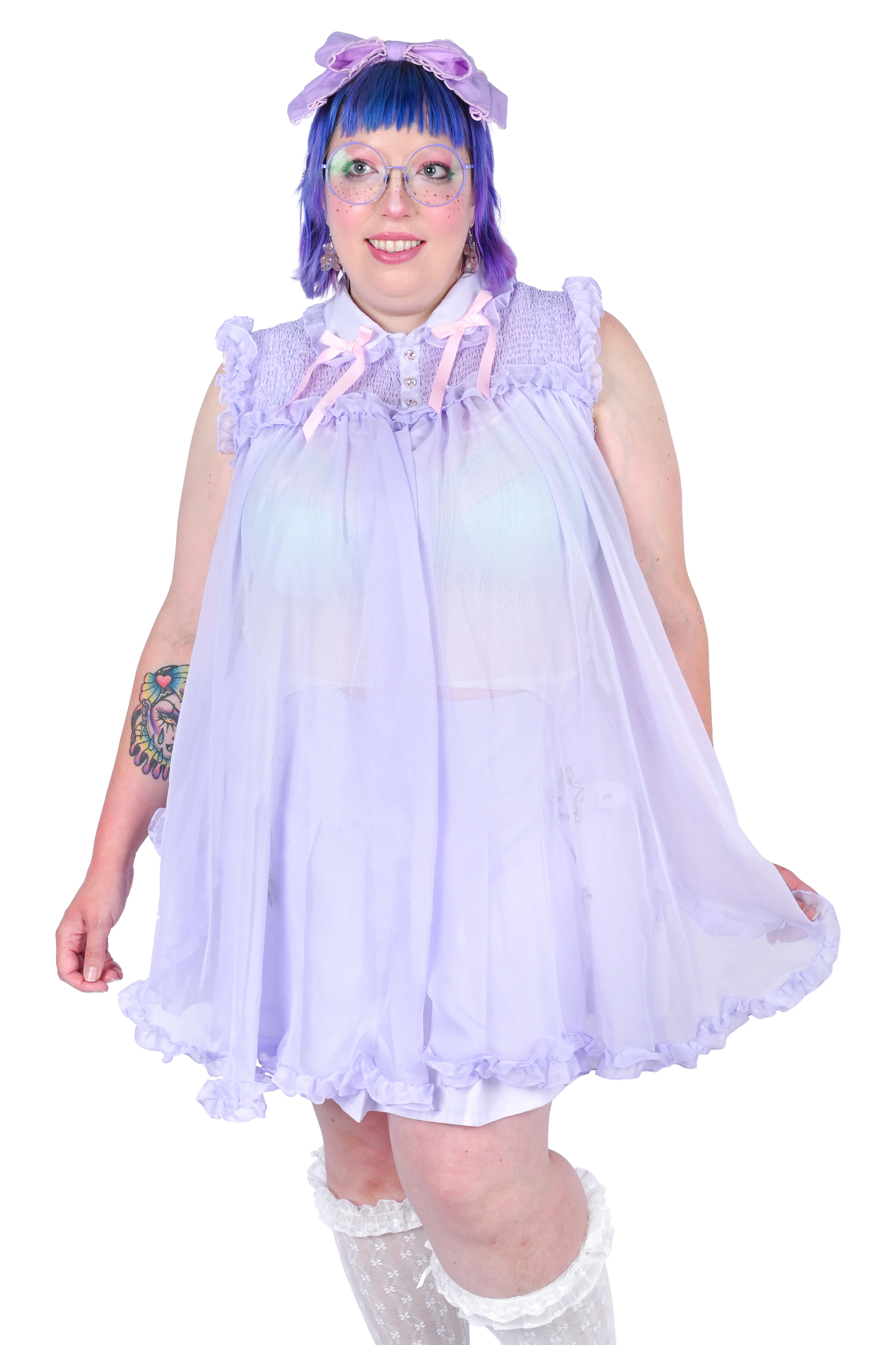 Vivi Peignoir - Lavender - Image 3