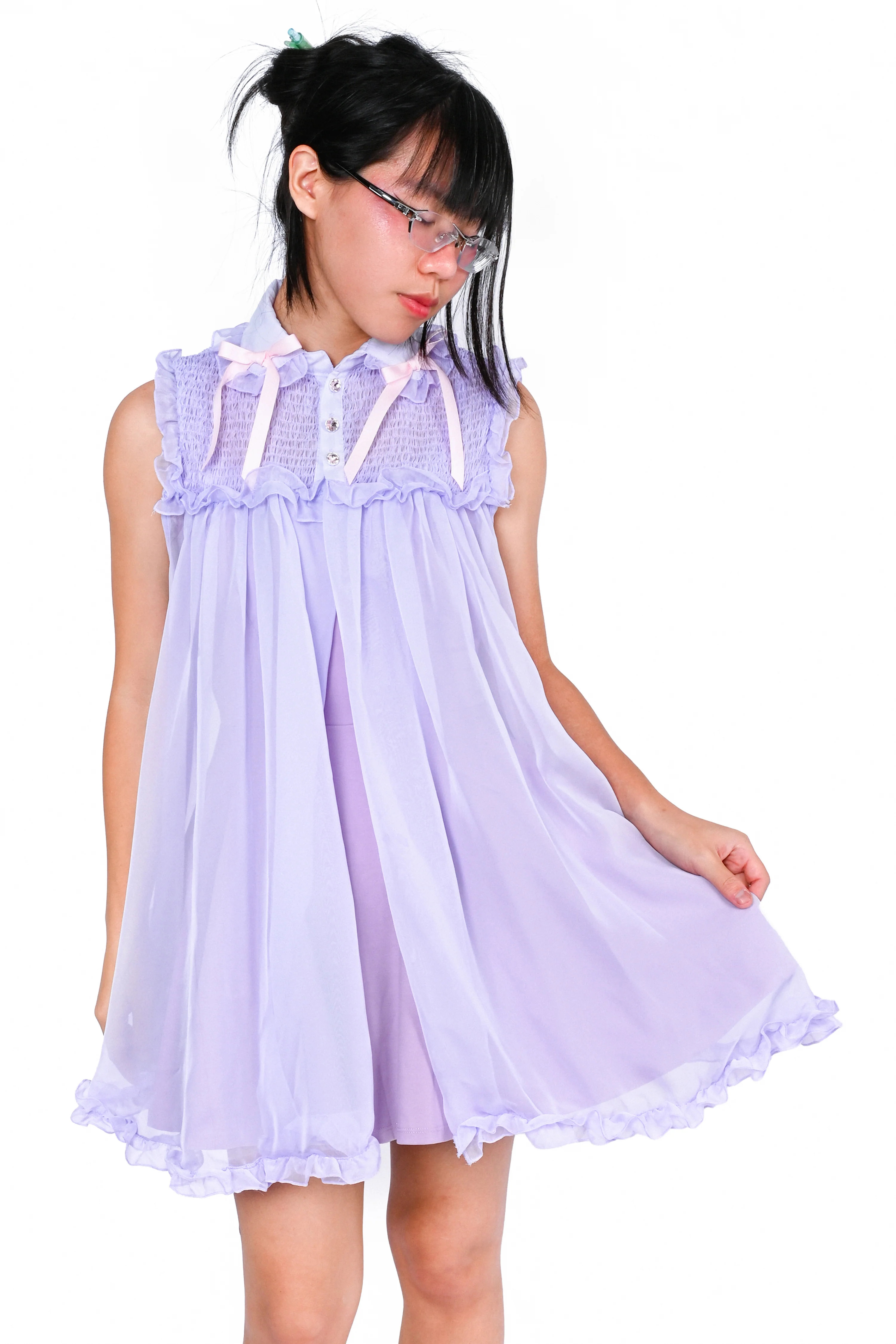 Vivi Peignoir - Lavender - Image 4